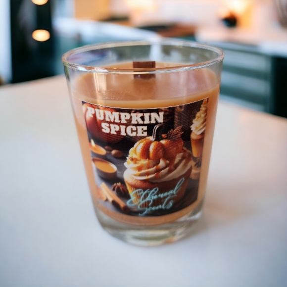 Pumpkin Spice Wooden Wick Candle 13.5oz - Picture 2 of 3